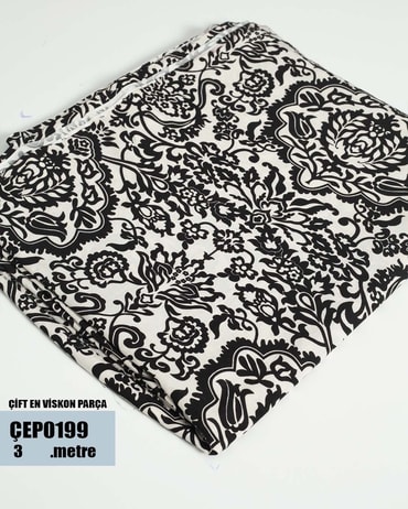 ÇİFT En Pamuk Viskon Parça Kumaş ÇEP0199-99ÇEP0199