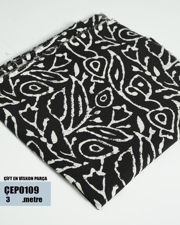 ÇİFT En Pamuk Viskon Parça Kumaş ÇEP0109-9ÇEP0109