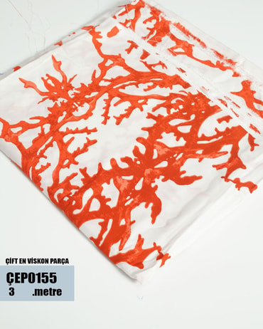 ÇİFT En Pamuk Viskon Parça Kumaş ÇEP0155-55ÇEP0155