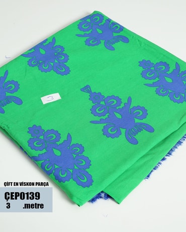 ÇİFT En Pamuk Viskon Parça Kumaş ÇEP0139-39ÇEP0139