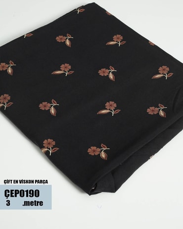 ÇİFT En Pamuk Viskon Parça Kumaş ÇEP0190-90ÇEP0190