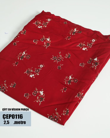 ÇİFT En Pamuk Viskon Parça Kumaş ÇEP0116-16ÇEP0116