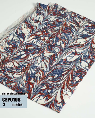 ÇİFT En Pamuk Viskon Parça Kumaş ÇEP0108-8ÇEP0108