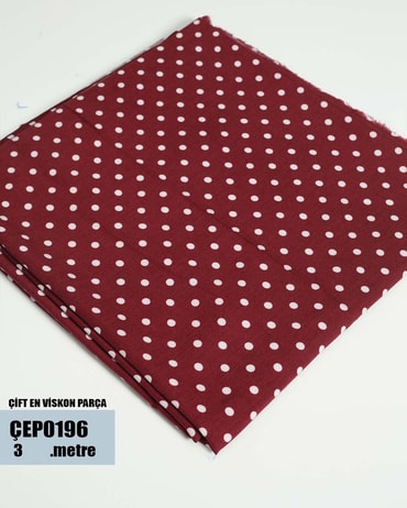 ÇİFT En Pamuk Viskon Parça Kumaş ÇEP0196-96ÇEP0196