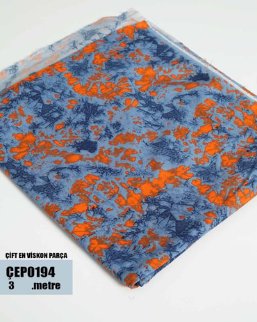ÇİFT En Pamuk Viskon Parça Kumaş ÇEP0194-94ÇEP0194