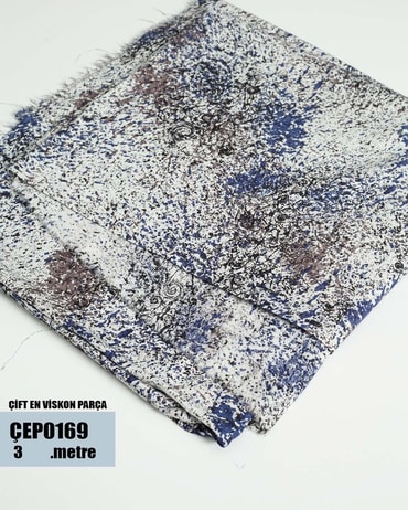 ÇİFT En Pamuk Viskon Parça Kumaş ÇEP0169-69ÇEP0169