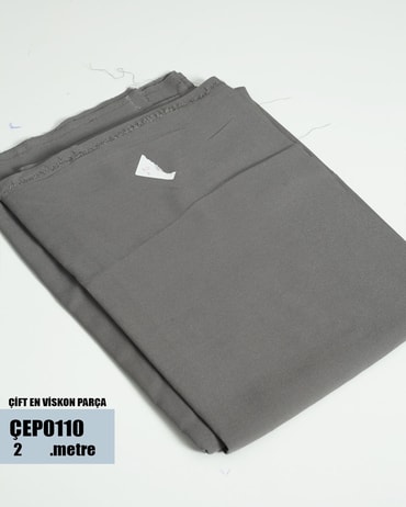 ÇİFT En Pamuk Viskon Parça Kumaş ÇEP0110-10ÇEP0110
