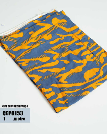 ÇİFT En Pamuk Viskon Parça Kumaş ÇEP0153-53ÇEP0153