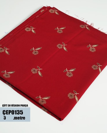 ÇİFT En Pamuk Viskon Parça Kumaş ÇEP0135-35ÇEP0135