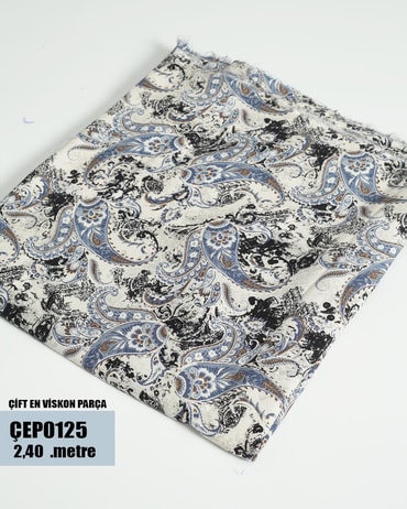 ÇİFT En Pamuk Viskon Parça Kumaş ÇEP0125-25ÇEP0125