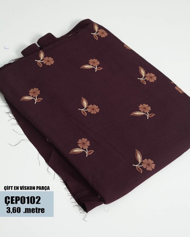 ÇİFT En Pamuk Viskon Parça Kumaş ÇEP0102-2ÇEP0102