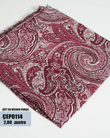 ÇİFT En Pamuk Viskon Parça Kumaş ÇEP0114-14ÇEP0114