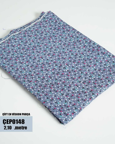 ÇİFT En Pamuk Viskon Parça Kumaş ÇEP0148-48ÇEP0148