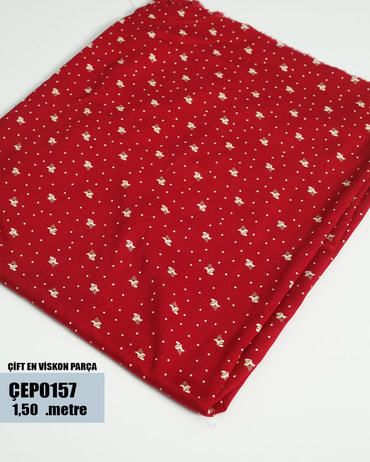 ÇİFT En Pamuk Viskon Parça Kumaş ÇEP0157-57ÇEP0157