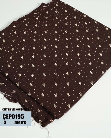 ÇİFT En Pamuk Viskon Parça Kumaş ÇEP0195-95ÇEP0195