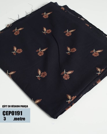ÇİFT En Pamuk Viskon Parça Kumaş ÇEP0191-91ÇEP0191
