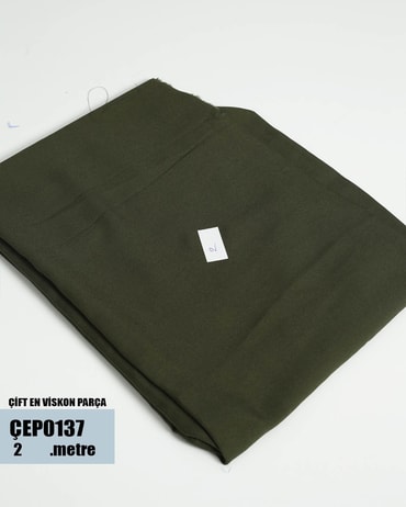 ÇİFT En Pamuk Viskon Parça Kumaş ÇEP0137-37ÇEP0137