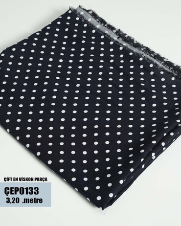 ÇİFT En Pamuk Viskon Parça Kumaş ÇEP0133-33ÇEP0133