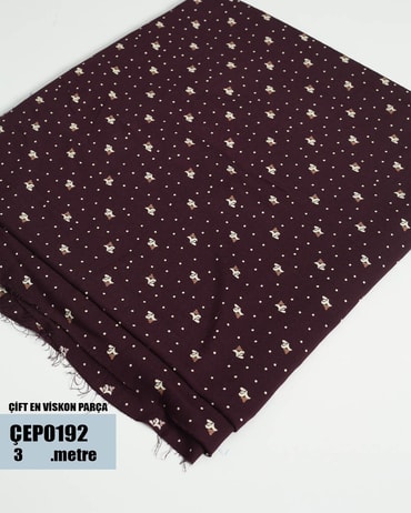 ÇİFT En Pamuk Viskon Parça Kumaş ÇEP0192-92ÇEP0192
