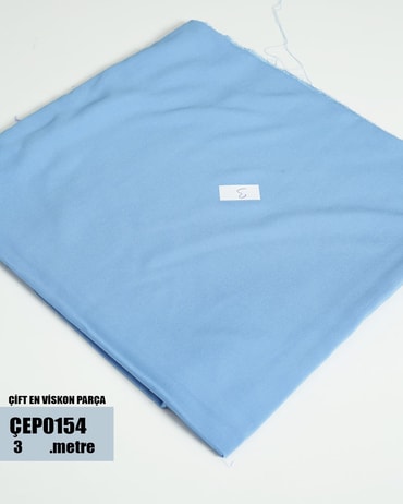 ÇİFT En Pamuk Viskon Parça Kumaş ÇEP0154-54ÇEP0154