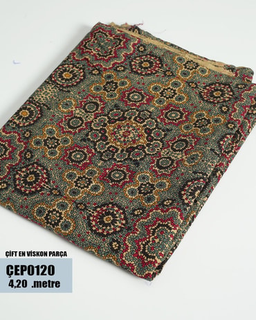 ÇİFT En Pamuk Viskon Parça Kumaş ÇEP0120-20ÇEP0120