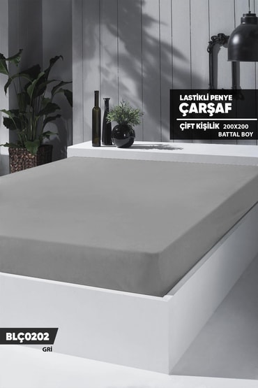 Çiftkişilik BATTAL Lastikli Çarşaf Seti 200x200cm  BLÇ0202-31003BLÇ0202
