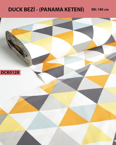 Desenli Duck Bezi (Panama Keteni) Kumaş En 180 cm-DCK0128-28DCK0128