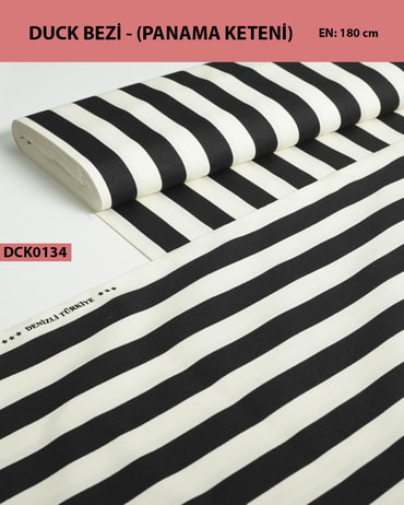 Desenli Duck Bezi (Panama Keteni) Kumaş En 180 cm-DCK0134-34DCK0134