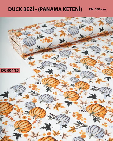 Desenli Duck Bezi (Panama Keteni) Kumaş En 180 cm-DCK0115-15DCK0115