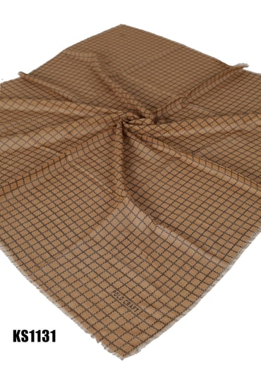 Desenli Flamlı Eşarp 100*100cm KS1131-1024KS1131