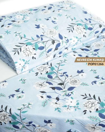 DESENLİ Poplin Nevresim Kumaşı En 240 cm-POP01266-266POP01266