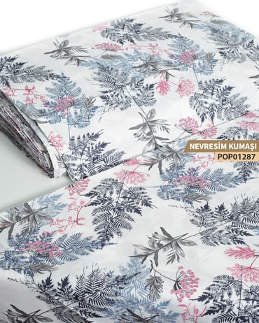 DESENLİ Poplin Nevresim Kumaşı En 240 cm-POP01287-287POP01287