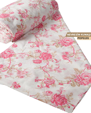 DESENLİ Poplin Nevresim Kumaşı En 240 cm-POP0195-95POP0195