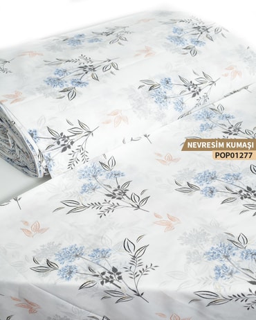 DESENLİ Poplin Nevresim Kumaşı En 240 cm-POP01277-277POP01277