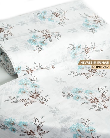 DESENLİ Poplin Nevresim Kumaşı En 240 cm-POP01282-282POP01282