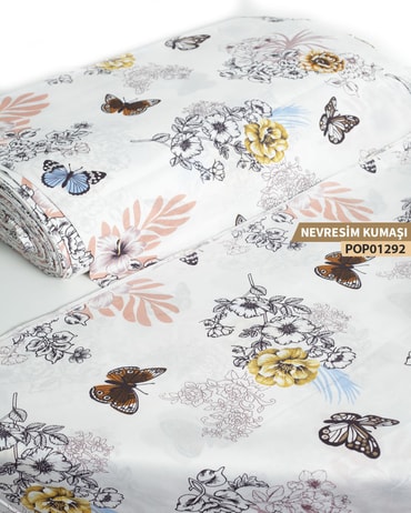 DESENLİ Poplin Nevresim Kumaşı En 240 cm-POP01292-292POP01292