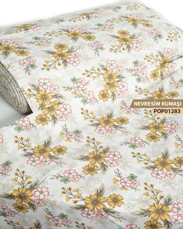 DESENLİ Poplin Nevresim Kumaşı En 240 cm-POP01283-283POP01283