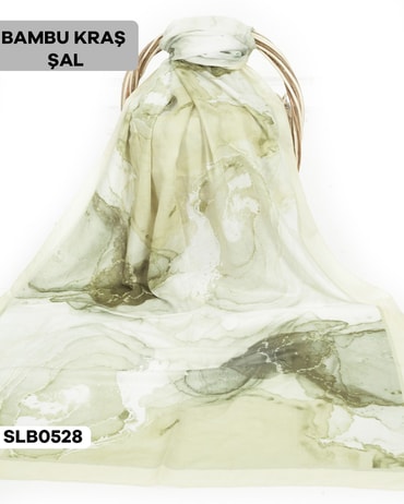 Desenli Soft Bambu Kraş Şal SLB0528-2735SLB0528