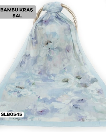 Desenli Soft Bambu Kraş Şal SLB0545-2622SLB0545
