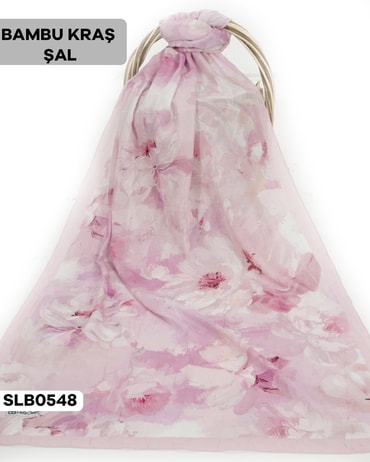 Desenli Soft Bambu Kraş Şal SLB0548-2632SLB0548