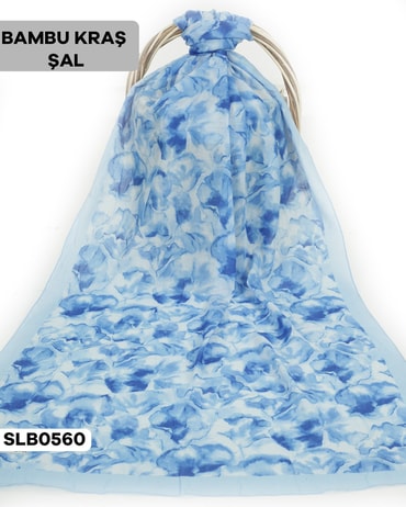 Desenli Soft Bambu Kraş Şal SLB0560-2529SLB0560