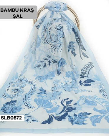 Desenli Soft Bambu Kraş Şal SLB0572-2417SLB0572
