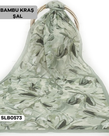 Desenli Soft Bambu Kraş Şal SLB0573-2424SLB0573