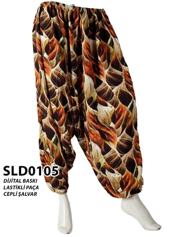 Digital Baskı Anadolu Şalvar ( Cepli ) SLD0105-8107SLD0105