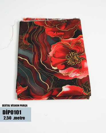 DİJİTAL Viskon Parça Kumaş DİP0101-1DİP0101