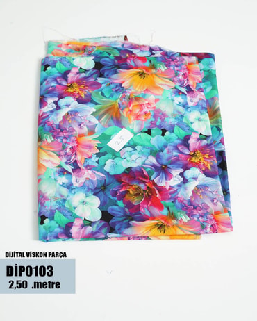 DİJİTAL Viskon Parça Kumaş DİP0103-3DİP0103