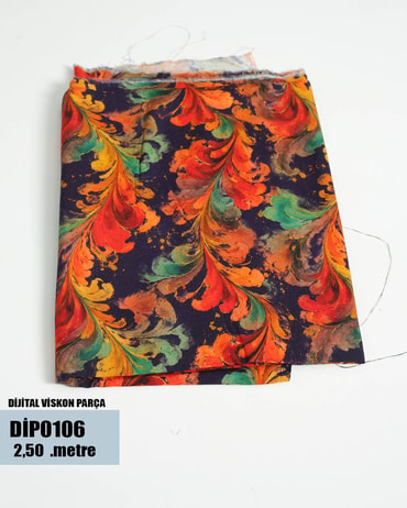 DİJİTAL Viskon Parça Kumaş DİP0106-6DİP0106