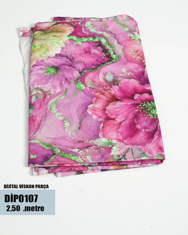 DİJİTAL Viskon Parça Kumaş DİP0107-7DİP0107