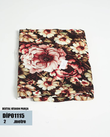 DİJİTAL Viskon Parça Kumaş DİP01115-115DİP01115