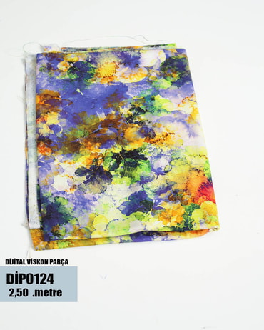 DİJİTAL Viskon Parça Kumaş DİP0124-24DİP0124